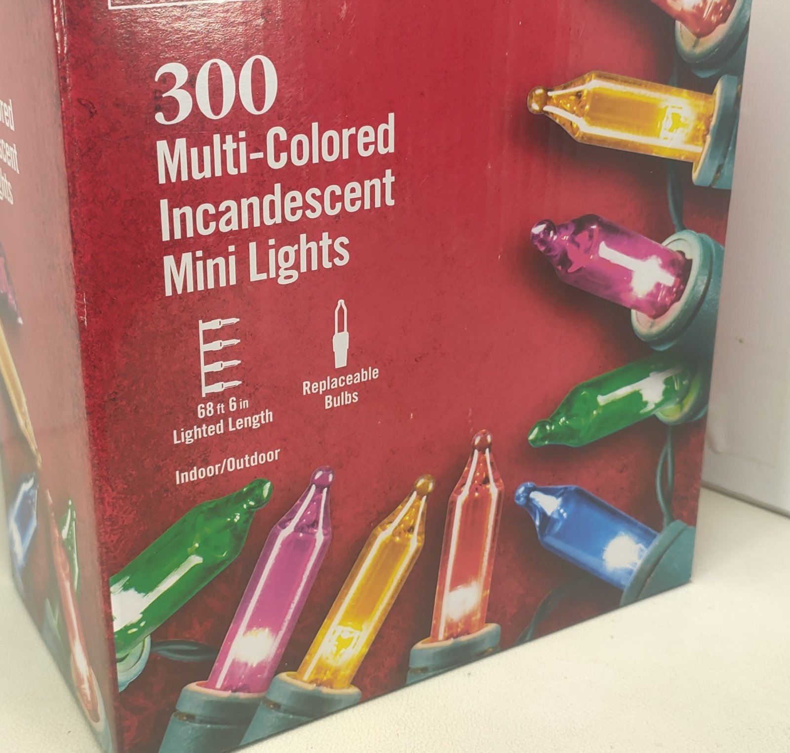300 Multicolored Incandescent Mini Lights